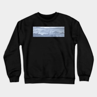 'Misty Morning, Shapes and Shadows', near Pitlochry. Crewneck Sweatshirt